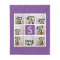 Purple and White Photo Collage Custom Monogram
