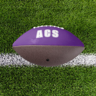 Purple and White School Colours Team American Football