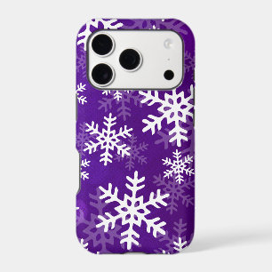 Purple and White Snowflakes