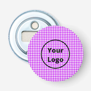 Purple and white solid diamond bottle opener