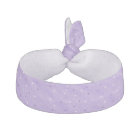 Purple and White Stars Lavender Hair Ties