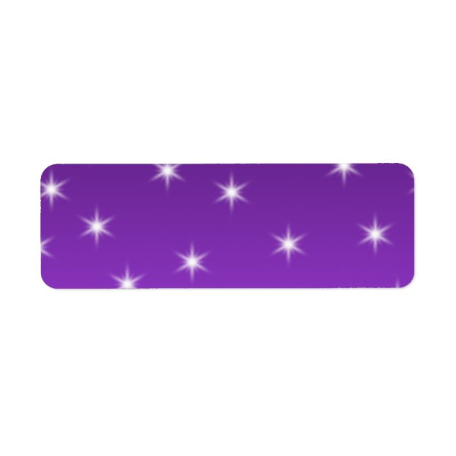 Purple and White Stars, Pattern. (Front)