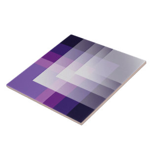 Purple and white tile