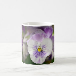 Purple and White Violas by Shirley Taylor Coffee Mug