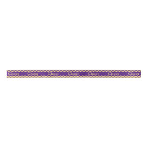 Purple and Yellow Cheer Ribbon Satin Ribbon