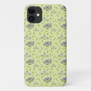 purple and yellow flowers pattern iPhone 11 case