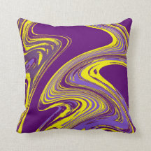 Purple and Yellow Fluid Painting