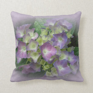 Purple and Yellow Hydrangeas - Pillow