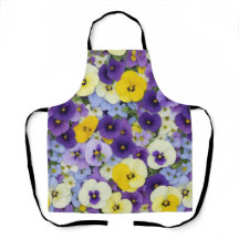 Purple and Yellow Pansy Flowers