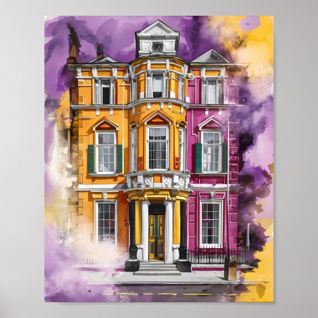 Purple and Yellow Reverie Poster (Front)