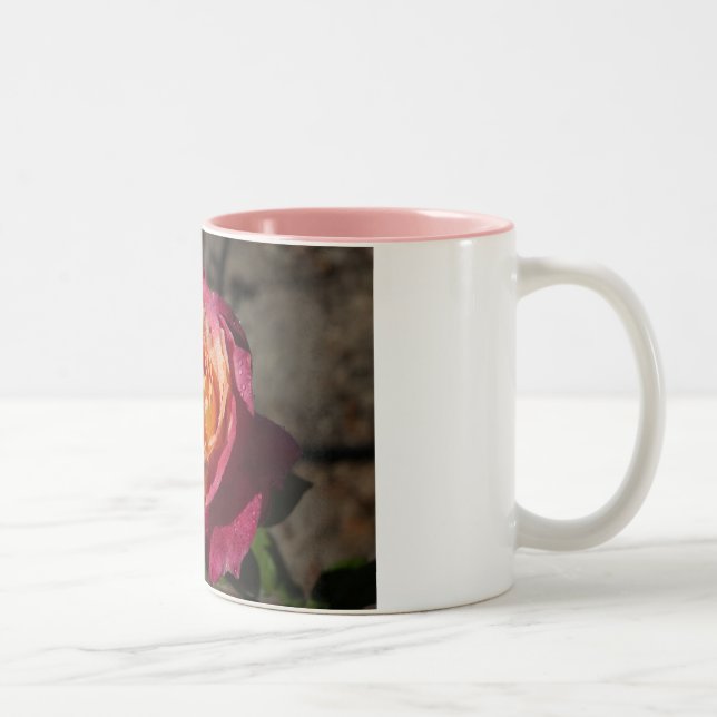 Purple and Yellow Rose Coffee Mug (Right)