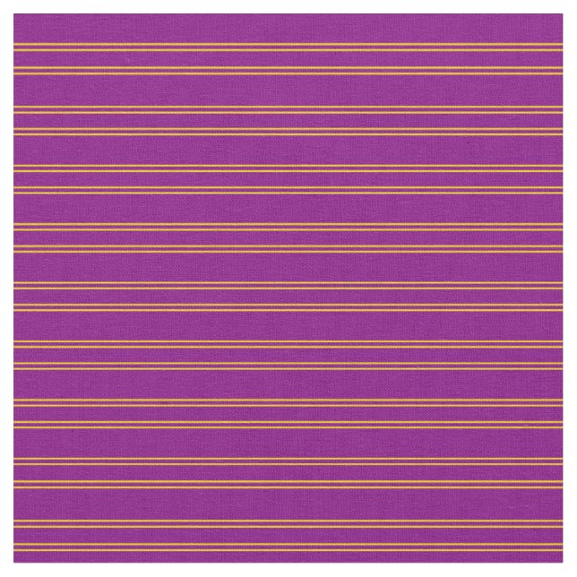 Purple and Yellow Stripes Fabric (Close Up)