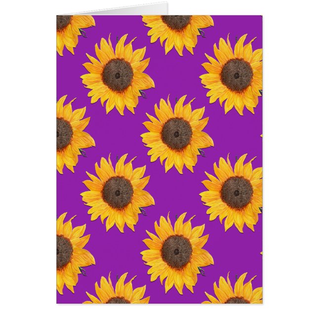 Purple and Yellow Sunflowers (Front)