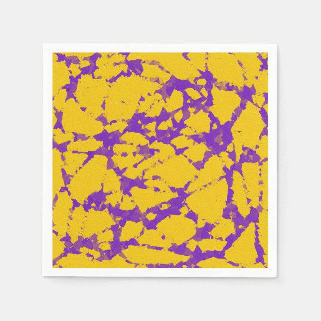 Purple and Yellow Tie Dye Napkin (Front)