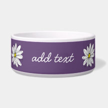 Purple and Yellow Whimsical Daisy Custom Text