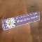 Purple and Yellow Whimsical Daisy Custom Text