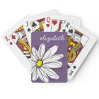 Purple and Yellow Whimsical Daisy Custom Text