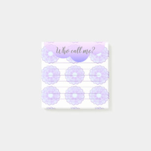 Purple Anemone Who Call Me Post-It Notes