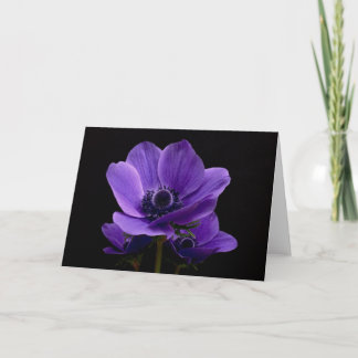 Purple Anemones Card
