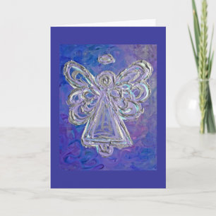 Purple Angel Greeting Card or Note Cards
