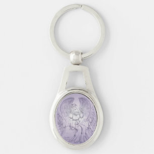Purple Angel Key Ring