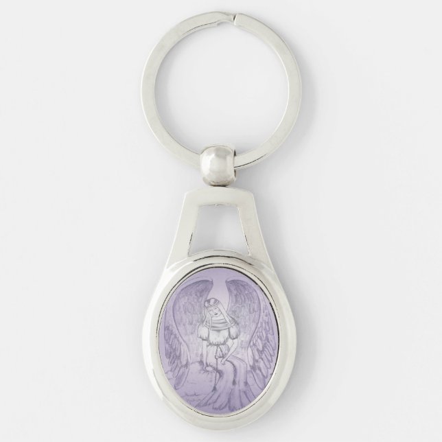 Purple Angel Key Ring (Front)