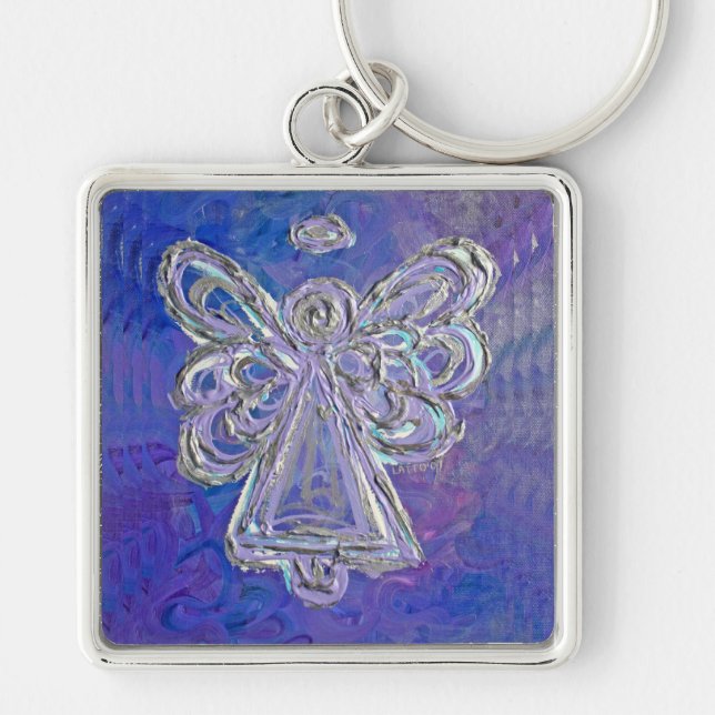 Purple Angel Keychain (Front)