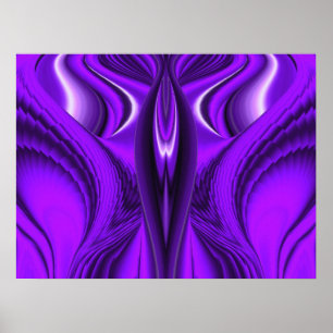 Purple Angel Wings Poster