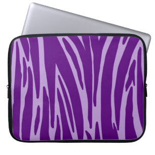Purple Animal Print Electronics Bag