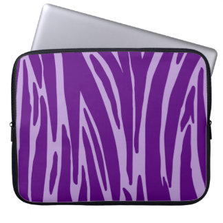 Purple Animal Print Electronics Bag