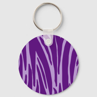 Purple Animal Print Keychain