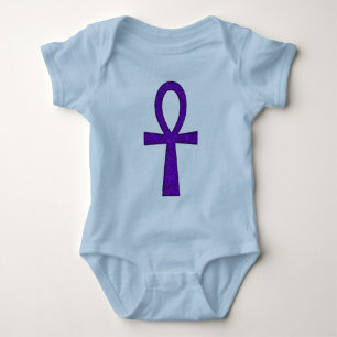 Purple Ankh Baby Bodysuit