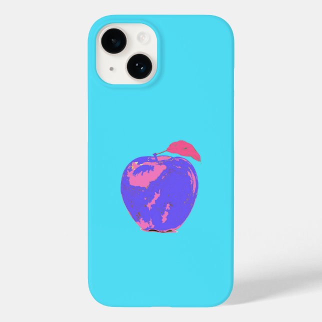 Purple Apple Pop Art Case-Mate iPhone Case (Back)