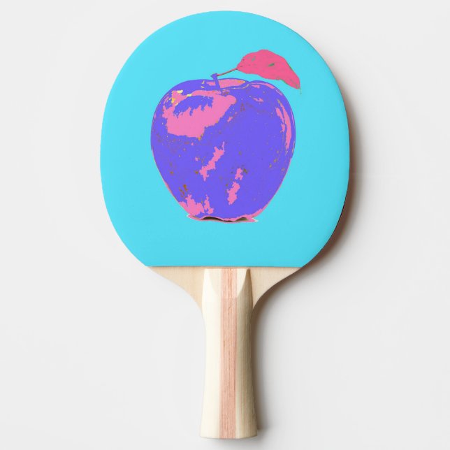 Purple Apple Pop Art Ping Pong Paddle (Front)