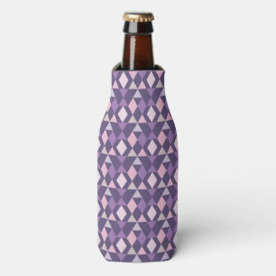 Purple Arabic Geometric Pattern Bottle Cooler