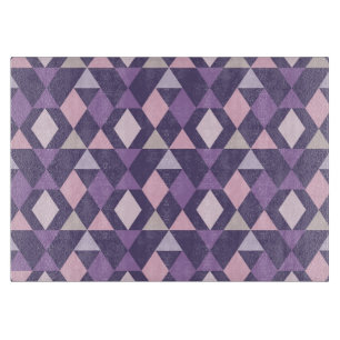 Purple Arabic Geometric Pattern Cutting Board