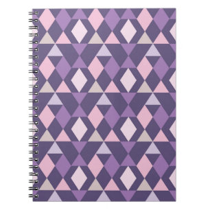 Purple Arabic Geometric Pattern Notebook
