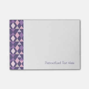 Purple Arabic Geometric Pattern Post-it Notes