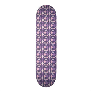 Purple Arabic Geometric Pattern Skateboard