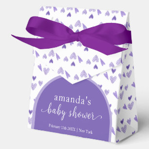 Purple Arch Sweetheat Valentine Baby Shower Favour Box