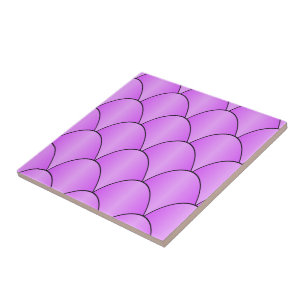 Purple Art Deco Design Tile