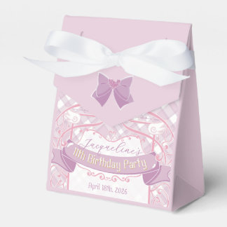 Purple Art Nouveau Princess Birthday Favour Box