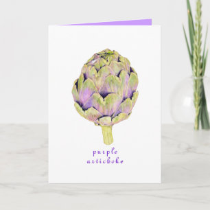 Purple Artichoke Card