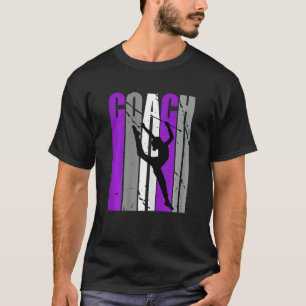 Purple Artistic Rhythmic Gymnastics Coach Teacher T-Shirt