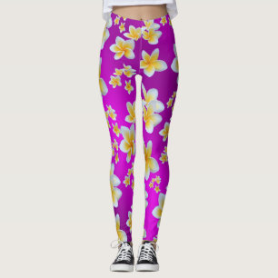 purple,asian, yellow, white, bloom, bright, gold, leggings