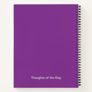 Purple Aster Flower Journal - Personalised