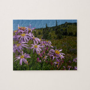 Purple Aster Flowers at Mount Rainier Jigsaw Puzzle