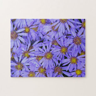 Purple Aster Flowers at RHS Garden Wisley Jigsaw Puzzle