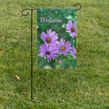 Purple Aster Garden Flag