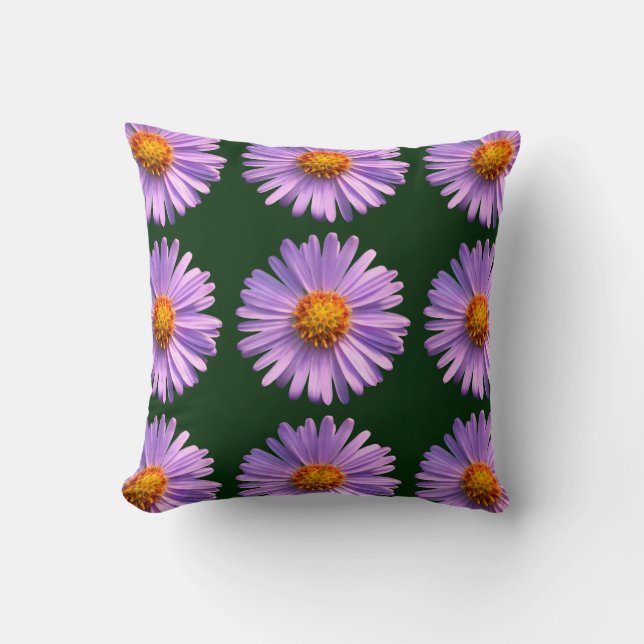 Purple Asters Cushion (Front)